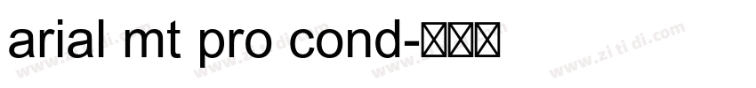 arial mt pro cond字体转换